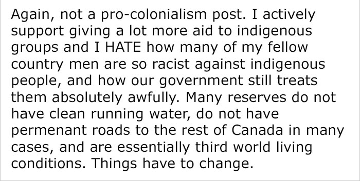 Guy Says That Native Americans Would Be ‘Starving To Death’ If They Weren’t Colonized, Regrets It Immediately Guy Says That Native Americans Would Be ‘Starving To Death’ If They Weren’t Colonized, Regrets It Immediately