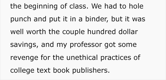 Professor Sick Of Textbook Publishers Charging Students Hundreds Of Dollars, Finds A Genius Loophole Professor Sick Of Textbook Publishers Charging Students Hundreds Of Dollars, Finds A Genius Loophole