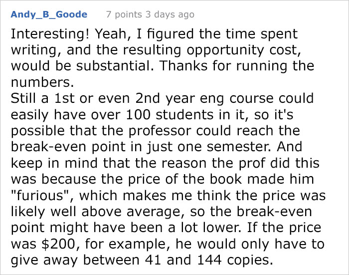 Professor Sick Of Textbook Publishers Charging Students Hundreds Of Dollars, Finds A Genius Loophole Professor Sick Of Textbook Publishers Charging Students Hundreds Of Dollars, Finds A Genius Loophole