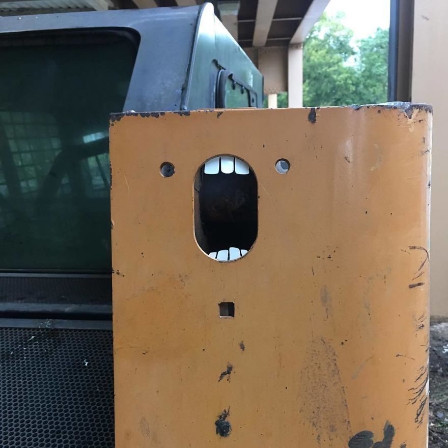 I Transform Public Objects Into Characters With Custom Designed Stickers I Transform Public Objects Into Characters With Custom Designed Stickers