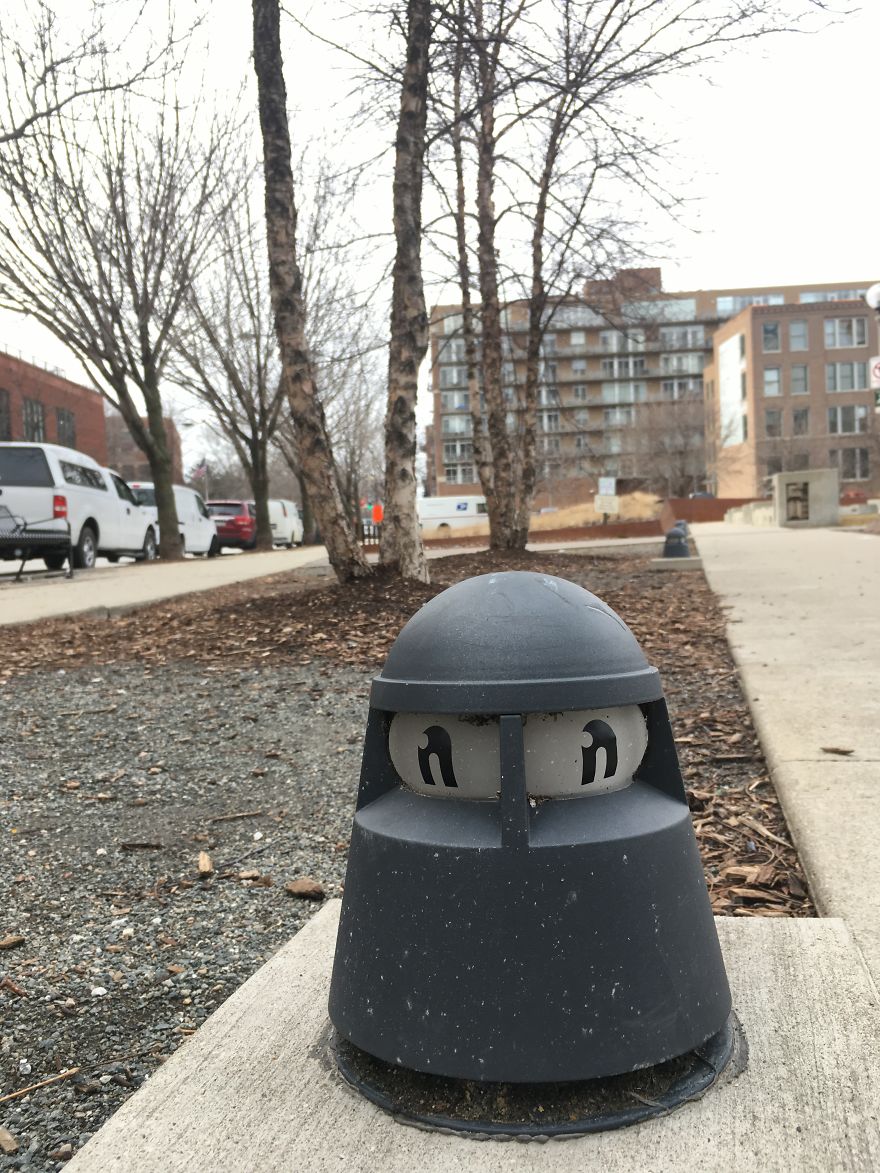 I Transform Public Objects Into Characters With Custom Designed Stickers I Transform Public Objects Into Characters With Custom Designed Stickers