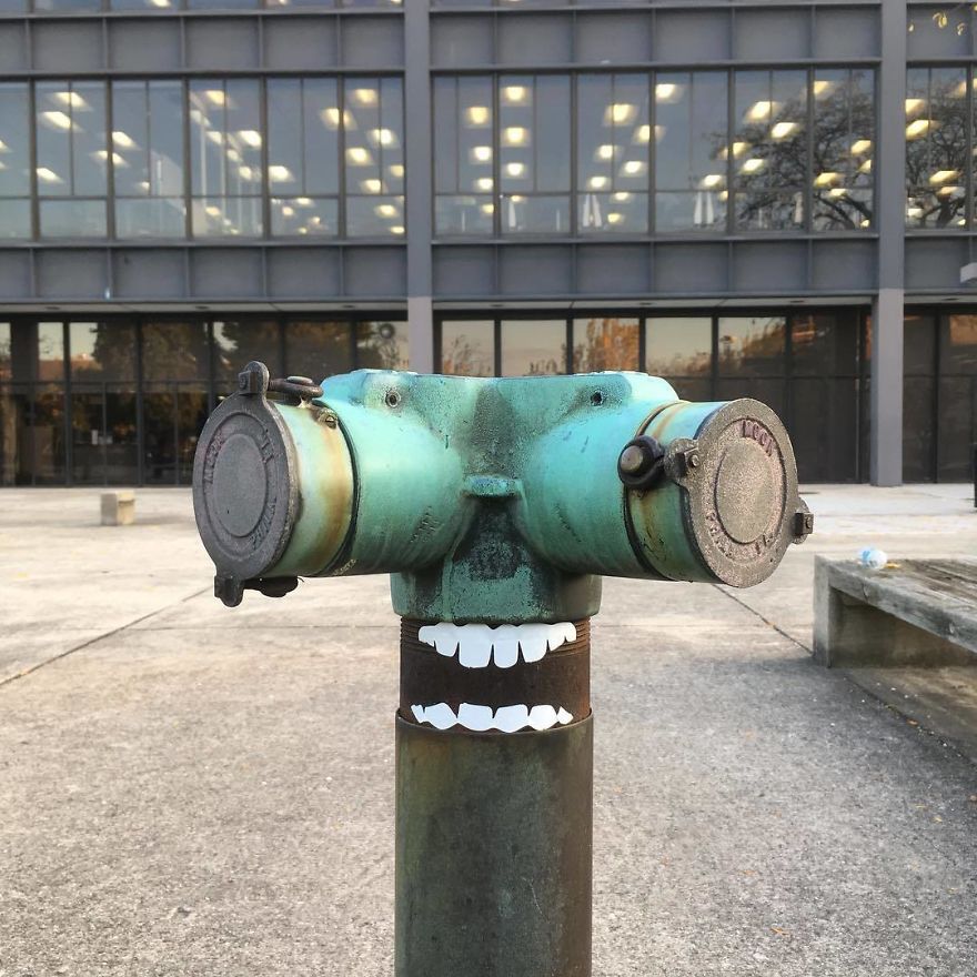 I Transform Public Objects Into Characters With Custom Designed Stickers I Transform Public Objects Into Characters With Custom Designed Stickers