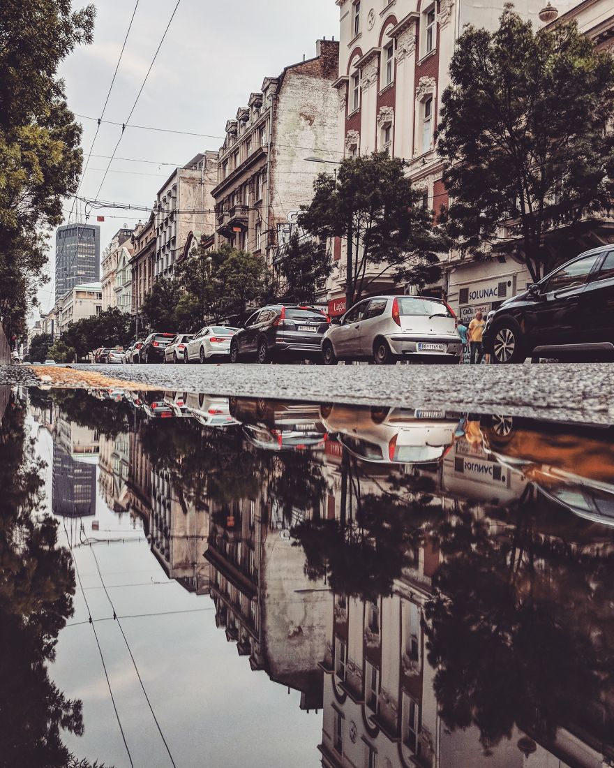 I Travel To Parallel Worlds Of Puddles With My Smartphone