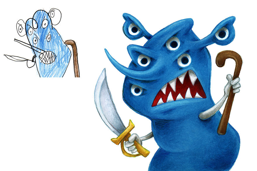 I Drew 50 Monsters Over The Last 2 Years Based On Kid Drawings, And Here’re The Results (New Pics) I Drew 50 Monsters Over The Last 2 Years Based On Kid Drawings, And Here’re The Results (New Pics)