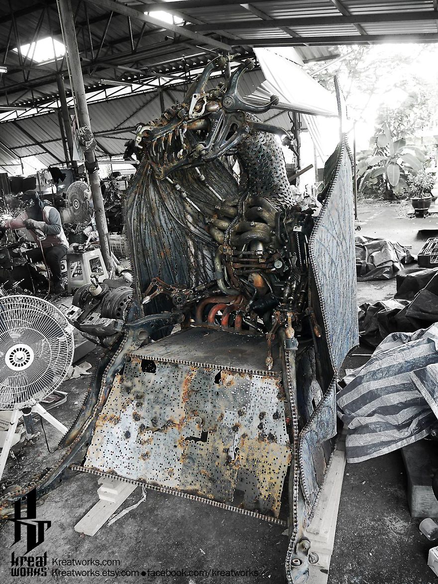 Artists Upcycle Metal Scrap Into Sculptures Of Famous Movie Characters