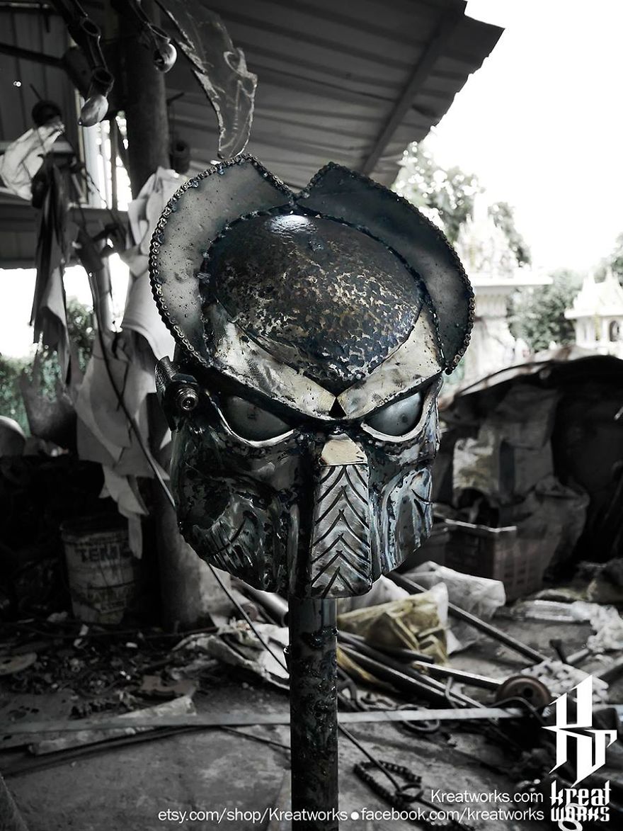 Artists Upcycle Metal Scrap Into Sculptures Of Famous Movie Characters