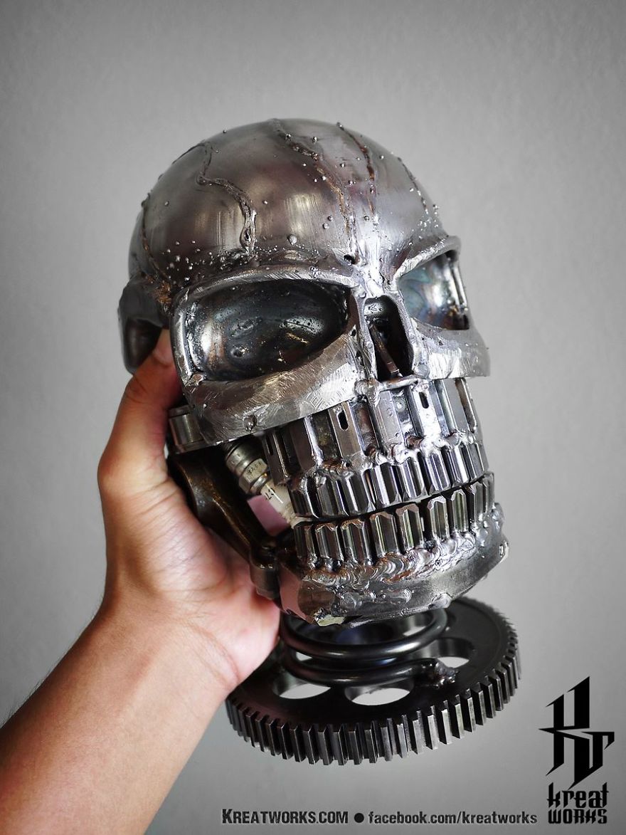 Artists Upcycle Metal Scrap Into Sculptures Of Famous Movie Characters