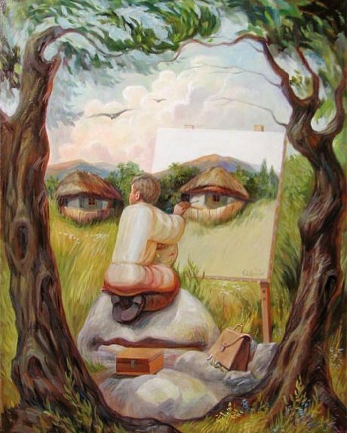 35 Mind-Twisting Optical Illusion Paintings By Oleg Shuplyak 35 Mind-Twisting Optical Illusion Paintings By Oleg Shuplyak