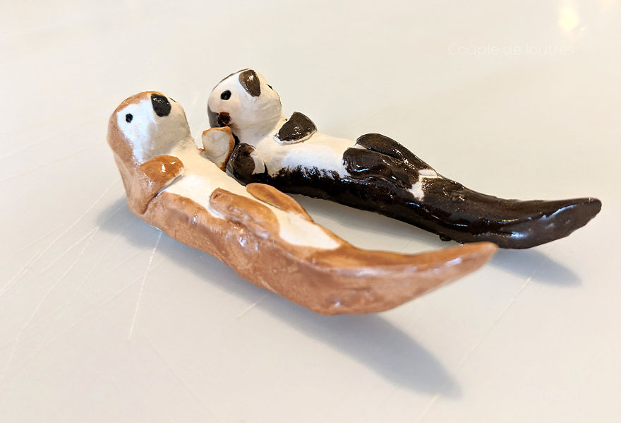 I Challenged Myself To Draw 101 Otters And Then Decided To Sculpt Them
