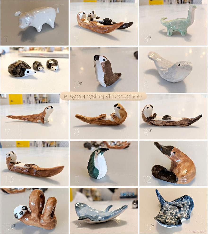 I Challenged Myself To Draw 101 Otters And Then Decided To Sculpt Them