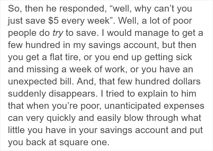 Poor Person Explains What Invisible Poverty Looks Like To His Rich Friend Poor Person Explains What Invisible Poverty Looks Like To His Rich Friend