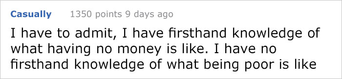 Poor Person Explains What Invisible Poverty Looks Like To His Rich Friend Poor Person Explains What Invisible Poverty Looks Like To His Rich Friend