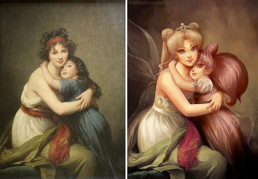 Artist Recreates Classical Paintings Using Pop Culture Characters (13 Pics) Artist Recreates Classical Paintings Using Pop Culture Characters (13 Pics)