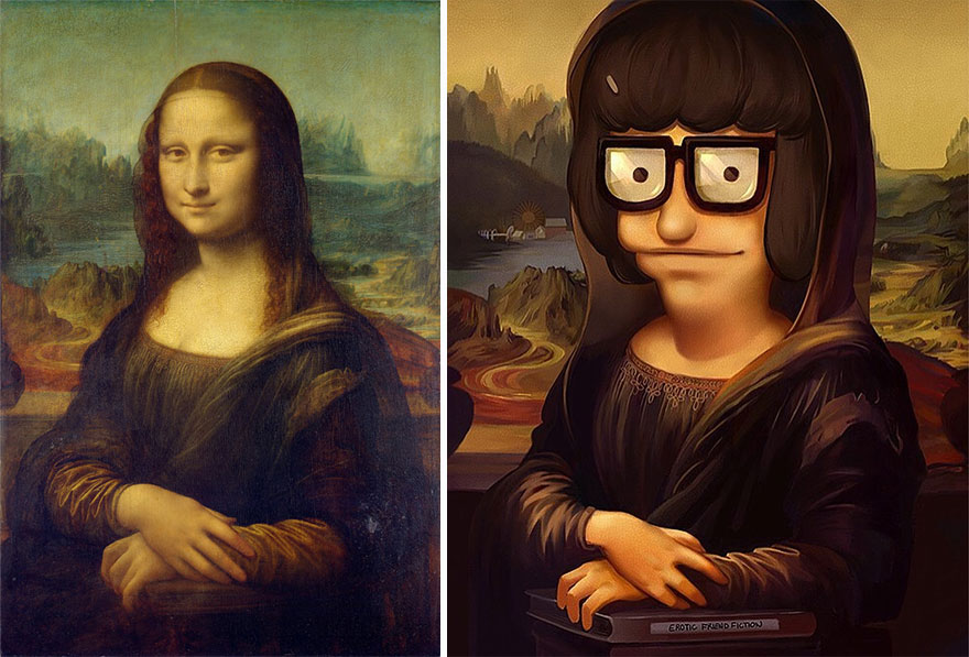 Artist Recreates Classical Paintings Using Pop Culture Characters (13 Pics) Artist Recreates Classical Paintings Using Pop Culture Characters (13 Pics)