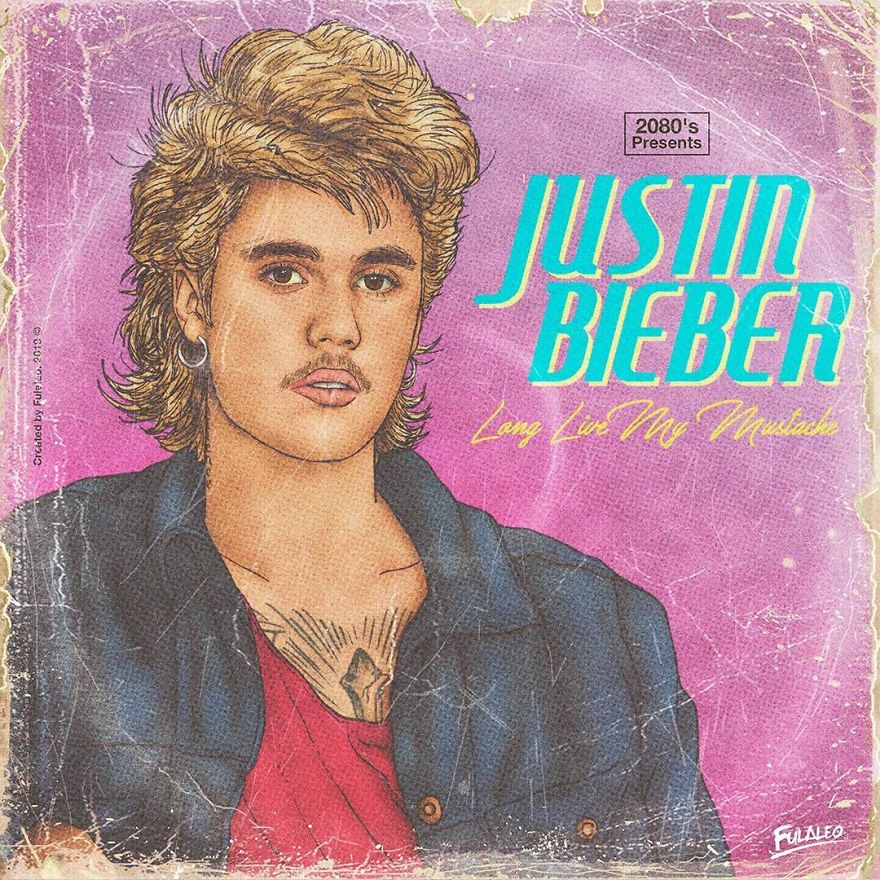 Artist Imagines Famous Pop Culture Stars With Retro &#8217;80s Album Covers