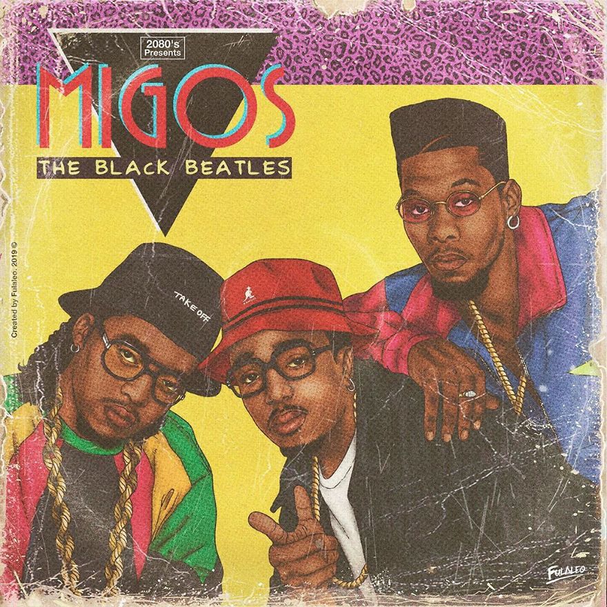 Artist Imagines Famous Pop Culture Stars With Retro &#8217;80s Album Covers