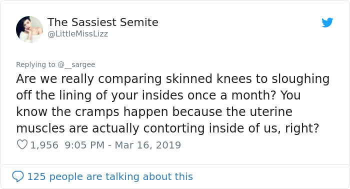 Man Says Women Should Stop Complaining About Period Pain Unless They Know What A Scraped Knee Pain Feels Like, Gets Shut Down