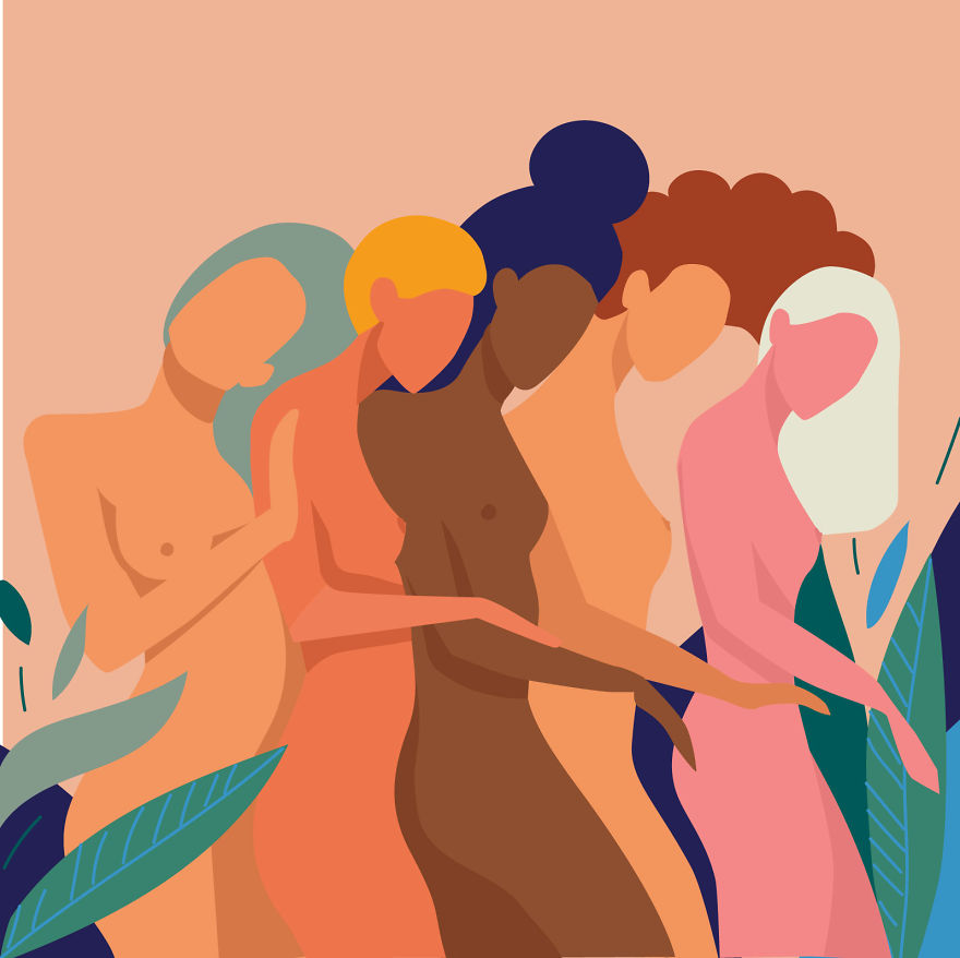 Colorful Illustrations About Significance Of Women And Feminity Colorful Illustrations About Significance Of Women And Feminity