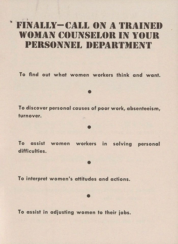 This Guide From The 1940s Told Male Bosses How To Deal With Women Employees