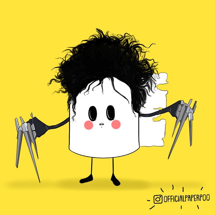 Toilet Paper Re-Imagined As Famous Characters Toilet Paper Re-Imagined As Famous Characters