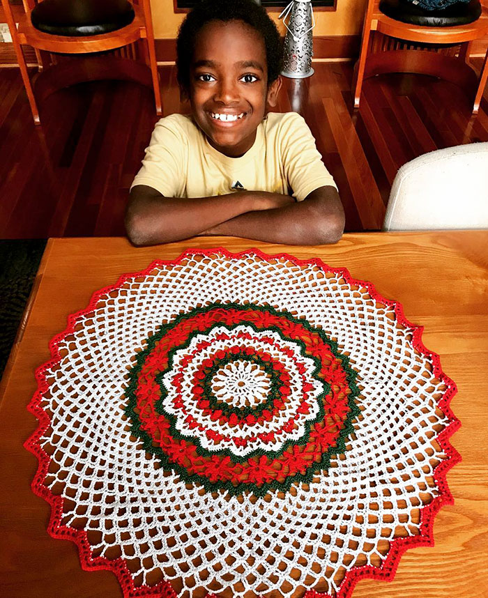 This 11-Year-Old Boy Learned To Crochet At The Of Age 5 And Is Now Called A Crocheting Prodigy