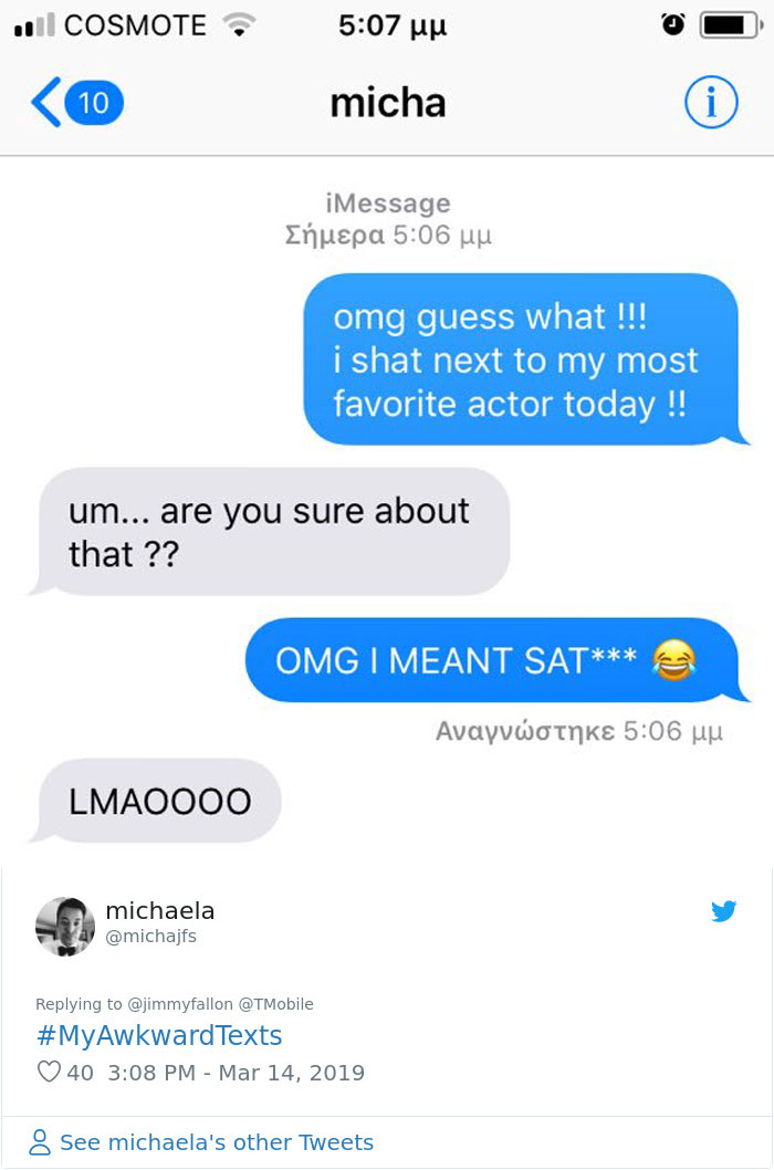 Jimmy Fallon Asks People To Share Their Most Awkward Texts, Here&#8217;s 30 Hilarious Responses