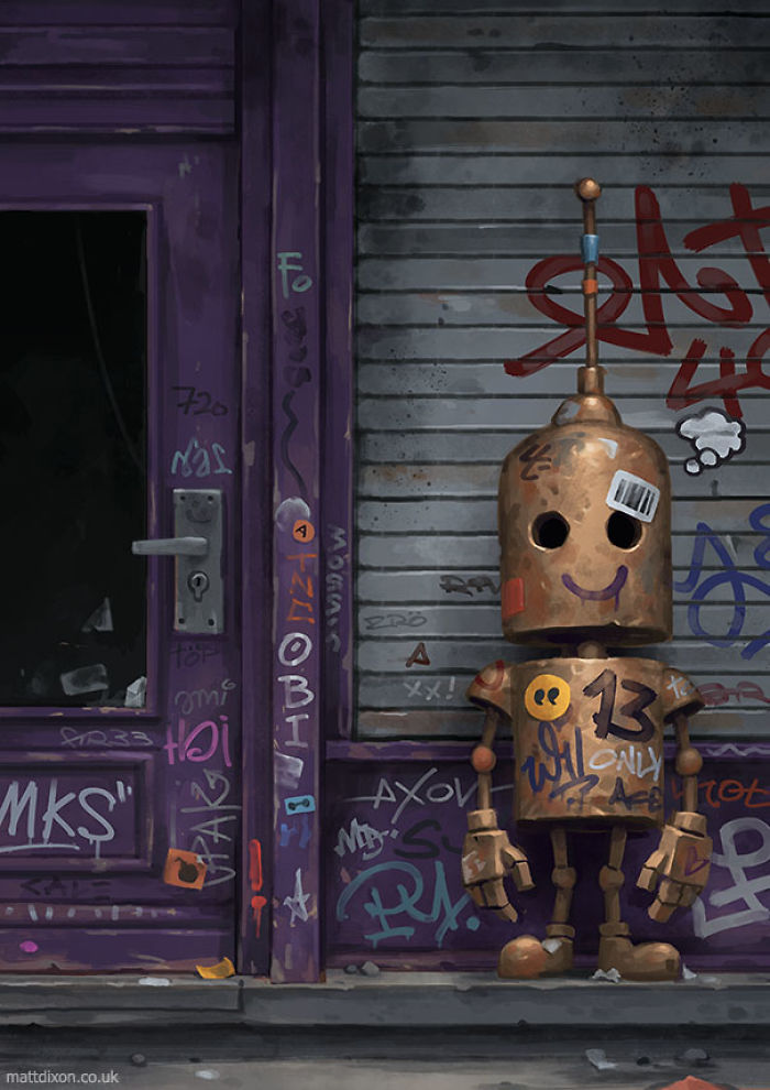 Lonely Robots Experiencing The Quiet Wonder Of The World (New Illustrations) Lonely Robots Experiencing The Quiet Wonder Of The World (New Illustrations)