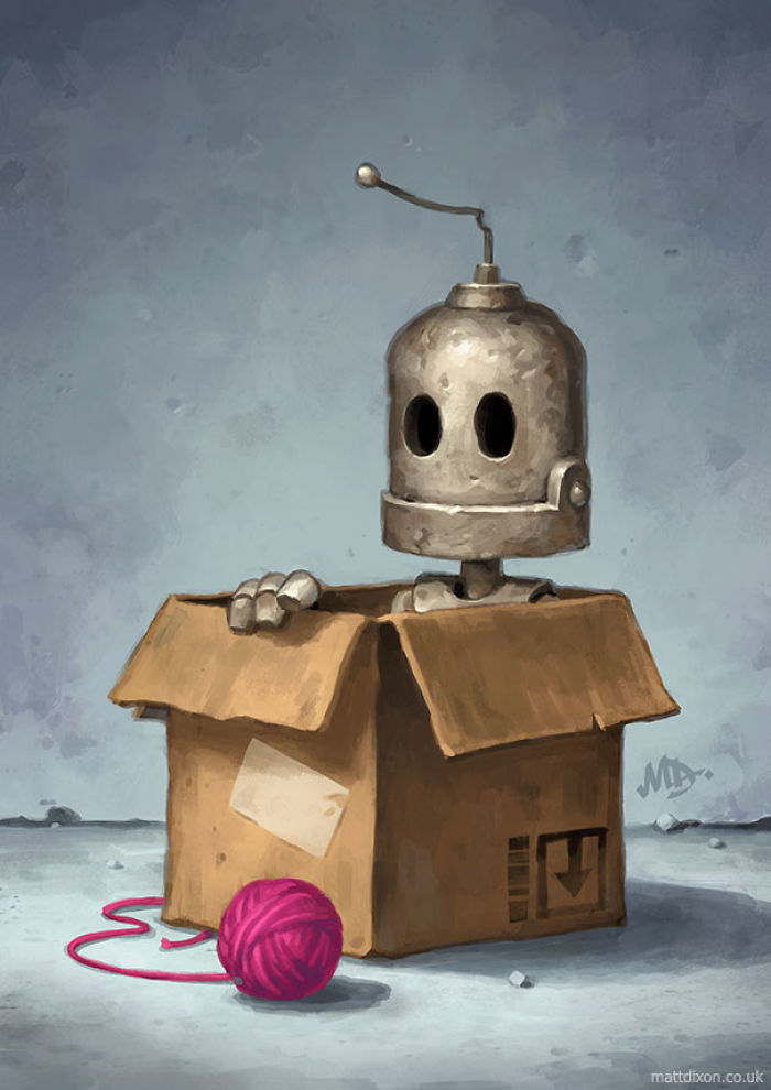 Lonely Robots Experiencing The Quiet Wonder Of The World (New Illustrations) Lonely Robots Experiencing The Quiet Wonder Of The World (New Illustrations)