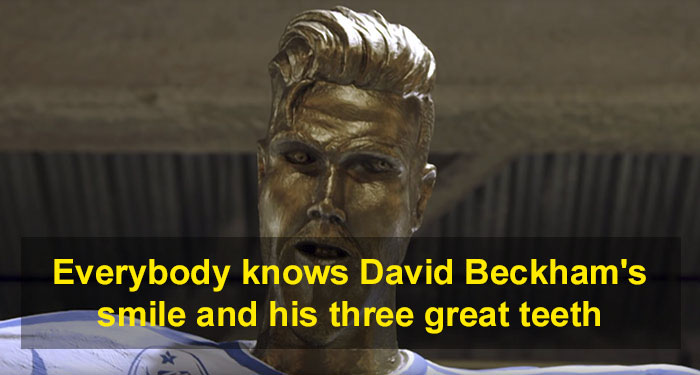 David Beckham Goes To See His Statue For The First Time, Doesn’t Know It’s Been Replaced By A Prank One David Beckham Goes To See His Statue For The First Time, Doesn’t Know It’s Been Replaced By A Prank One