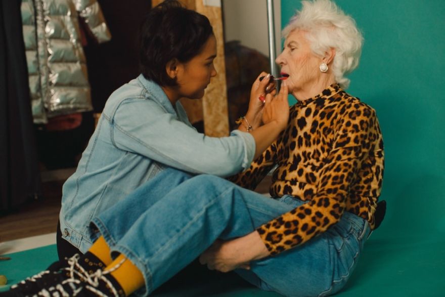 Company Creates Advertisement For Bakery With Elderly Models Posing With Their Products