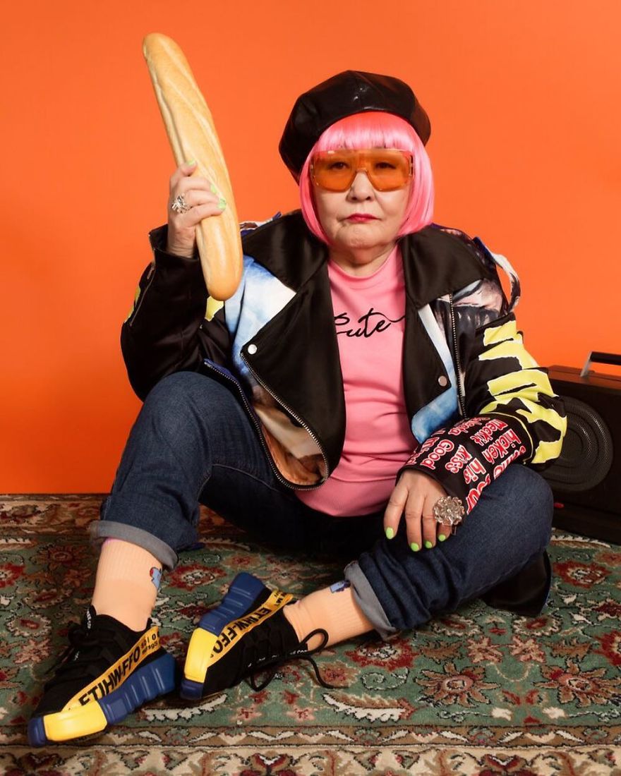 Company Creates Advertisement For Bakery With Elderly Models Posing With Their Products