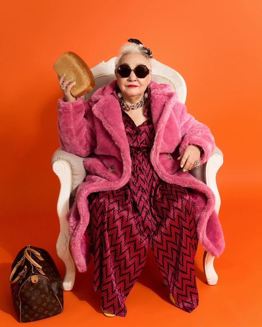 Company Creates Advertisement For Bakery With Elderly Models Posing With Their Products