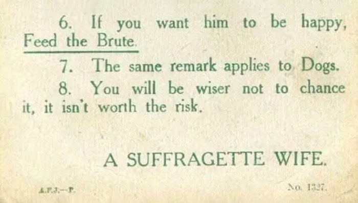 Marriage Advice To Young Ladies From 1918 By A Suffragette Is Radical And Hilarious At The Same Time Marriage Advice To Young Ladies From 1918 By A Suffragette Is Radical And Hilarious At The Same Time