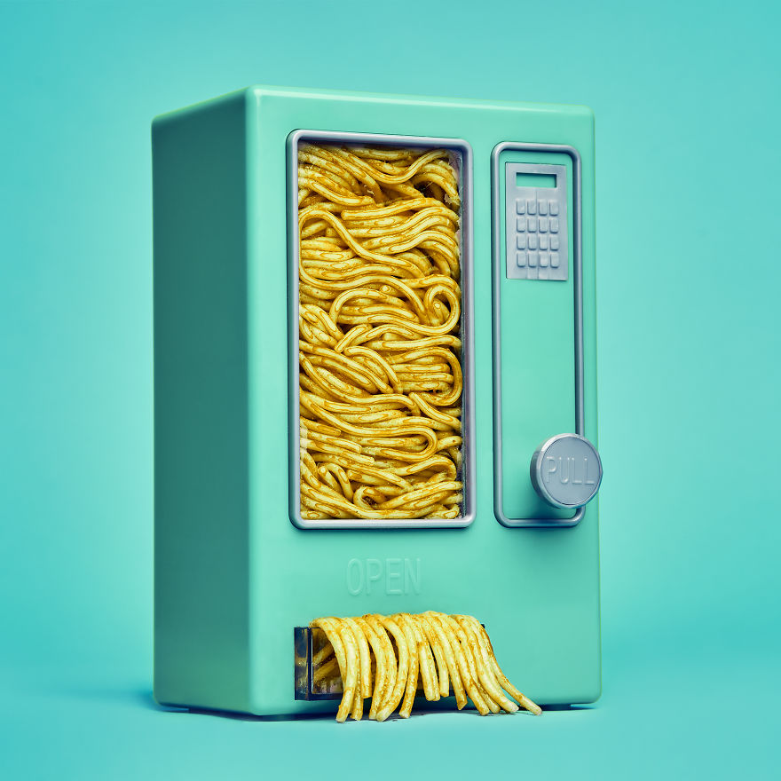 I Created A Pop Art Series Combining Spaghetti With Everyday Objects I Created A Pop Art Series Combining Spaghetti With Everyday Objects