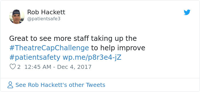 One Doctor’s ‘Awkward’ Decision To Write His Name On His Scrub Cap Is Changing Safety In Hospitals Around The World One Doctor’s ‘Awkward’ Decision To Write His Name On His Scrub Cap Is Changing Safety In Hospitals Around The World