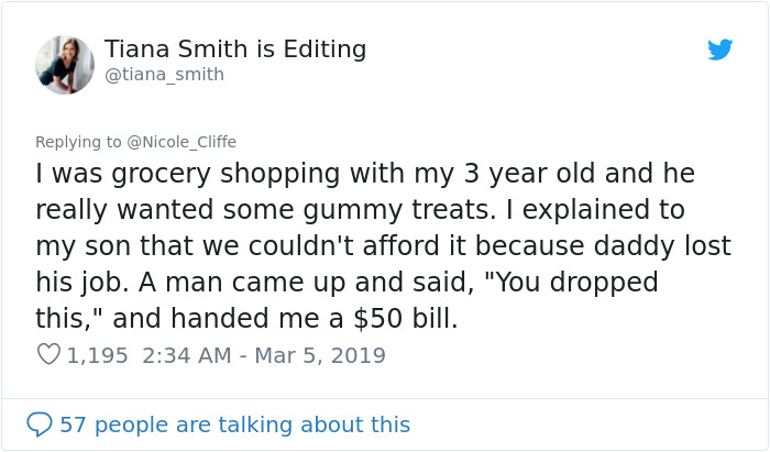 Someone Asks People To Share Random Acts Of Kindness They’ve Received From Strangers, They Deliver (30 Tweets) Someone Asks People To Share Random Acts Of Kindness They’ve Received From Strangers, They Deliver (30 Tweets)
