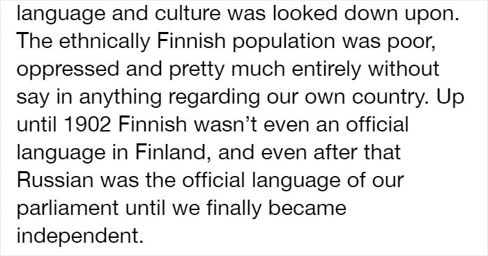 Someone Blames Finland’s Success On Being ‘All White’ And Colonialist, Gets Shut Down With A History Lesson Someone Blames Finland’s Success On Being ‘All White’ And Colonialist, Gets Shut Down With A History Lesson