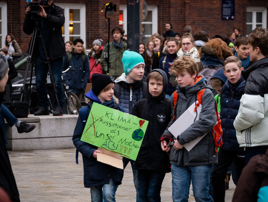 My Photo Report From The School Strike On March In Hamburg