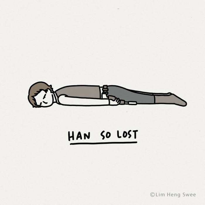 I Drew 17 Silly Puns That Show Tired Characters From Star Wars