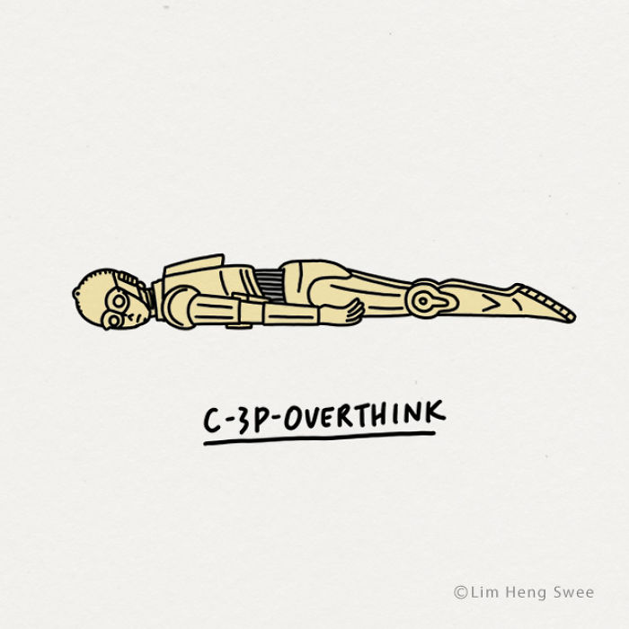 I Drew 17 Silly Puns That Show Tired Characters From Star Wars