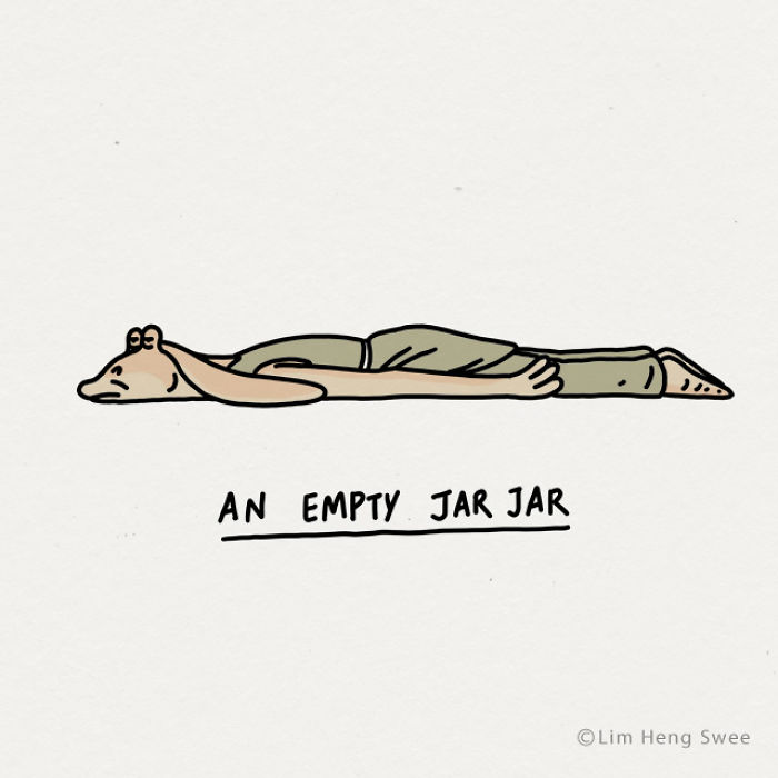 I Drew 17 Silly Puns That Show Tired Characters From Star Wars