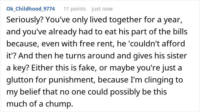 Guy Secretly Gives His Sister A Key To GF’s House, GF’s Furious He Refuses To Take It Back Guy Secretly Gives His Sister A Key To GF’s House, GF’s Furious He Refuses To Take It Back