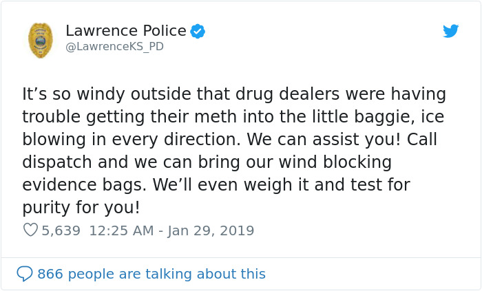 26 Criminally Funny Tweets By The Kansas Police Departments 26 Criminally Funny Tweets By The Kansas Police Departments