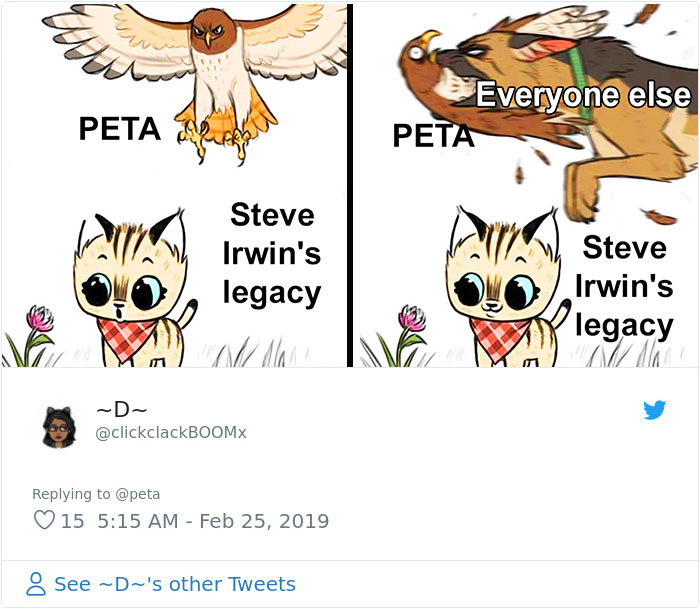 30 Ways People Destroyed PETA For Criticizing Steve Irwin 30 Ways People Destroyed PETA For Criticizing Steve Irwin