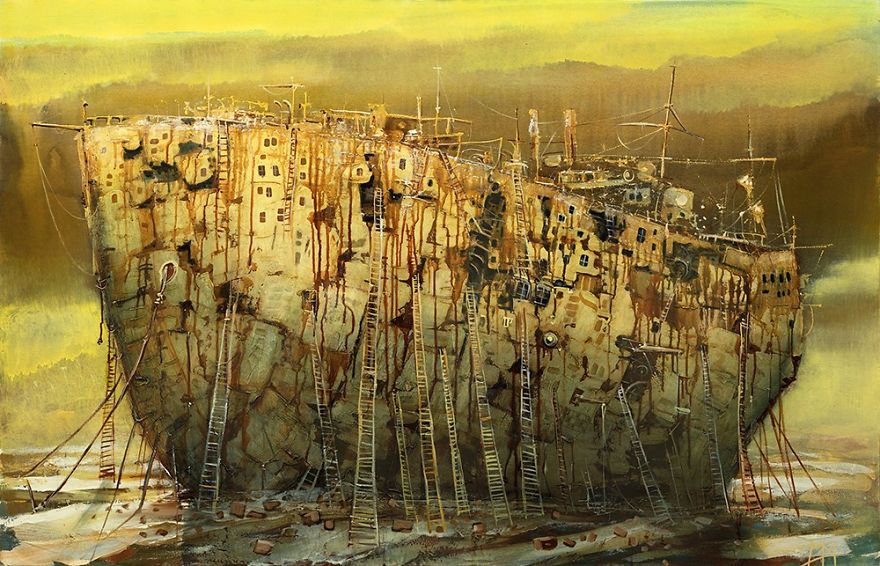 My 21 Oil Paintings Of Fantasy Ships My 21 Oil Paintings Of Fantasy Ships