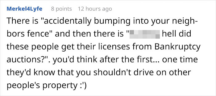 Neighbors Kept Running Over This Family’s Fence, So Dad Replaces It With Concrete And Wrecks 8 Of Their Cars Neighbors Kept Running Over This Family’s Fence, So Dad Replaces It With Concrete And Wrecks 8 Of Their Cars