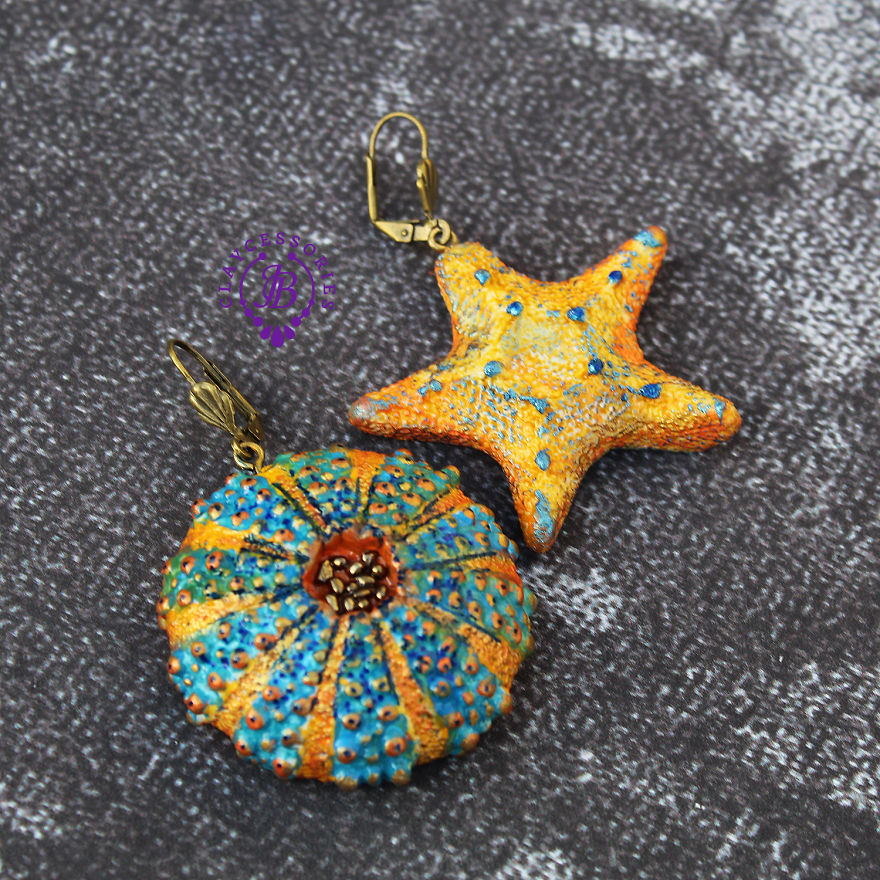 Colorful Seashells From Polymer Clay Colorful Seashells From Polymer Clay