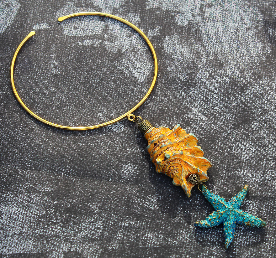 Colorful Seashells From Polymer Clay Colorful Seashells From Polymer Clay