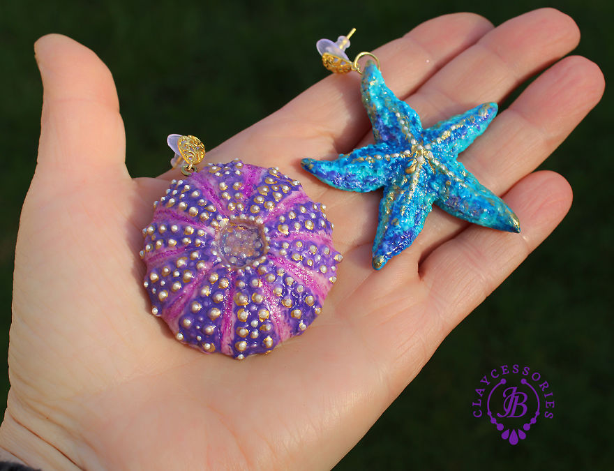 Colorful Seashells From Polymer Clay Colorful Seashells From Polymer Clay