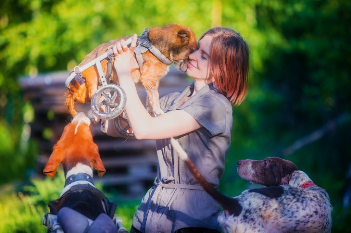 Famous Russian Photographer Ends Her Career To Live In A Forest With 100 Sick Dogs